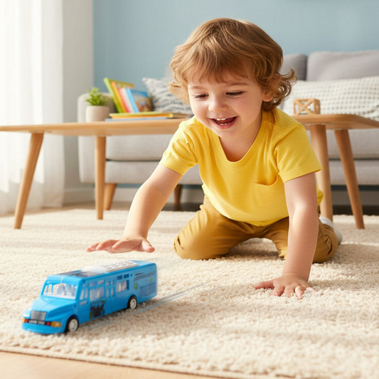 Luxury Express Lumo Bus Toy β Friction Powered Kids Bus (Realistic & Durable)