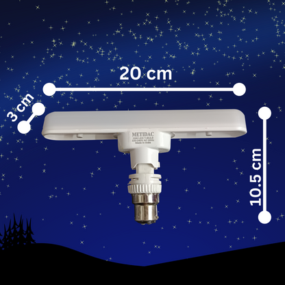 Metidac 10W T LED Bulb (Pack of 2) | Premium Quality | Energy efficient | Swivel Body Action