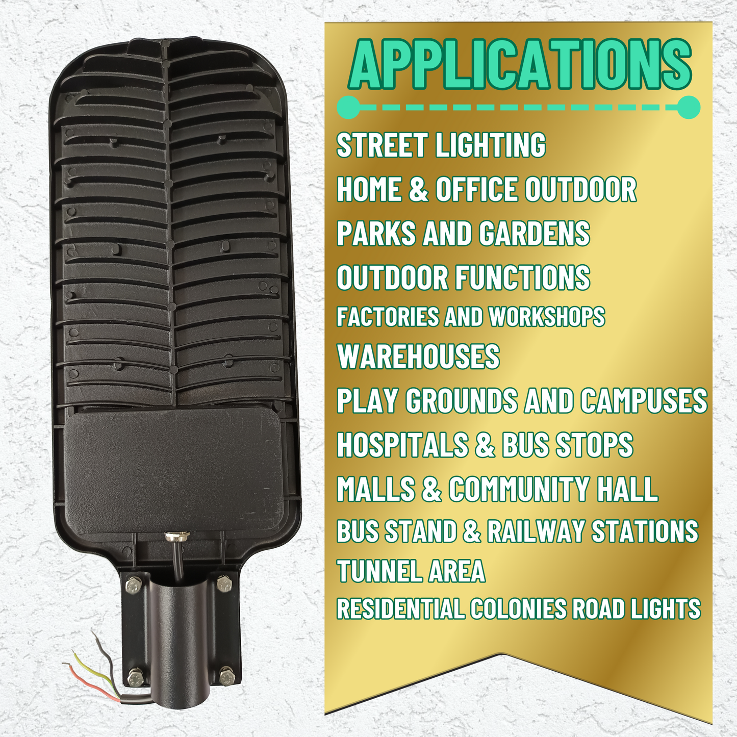Metidac 30W LED Street Light | Aluminium Die-Cast Body | IP66 Water Proof | Premium Quality